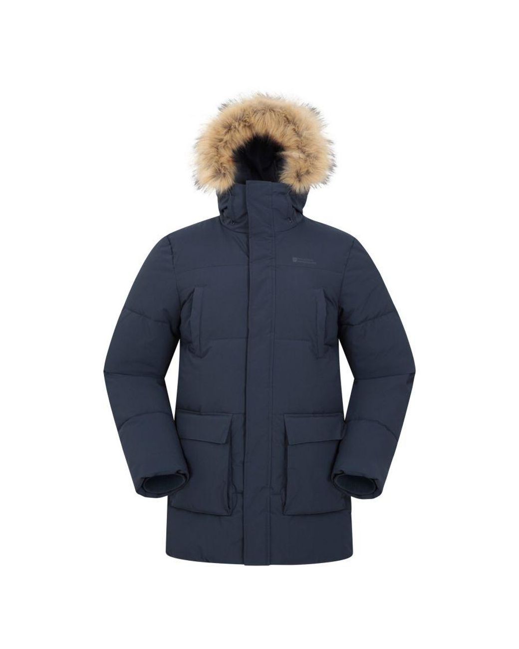 Mountain Warehouse Fern Water Resistant Padded Parka in Blue for