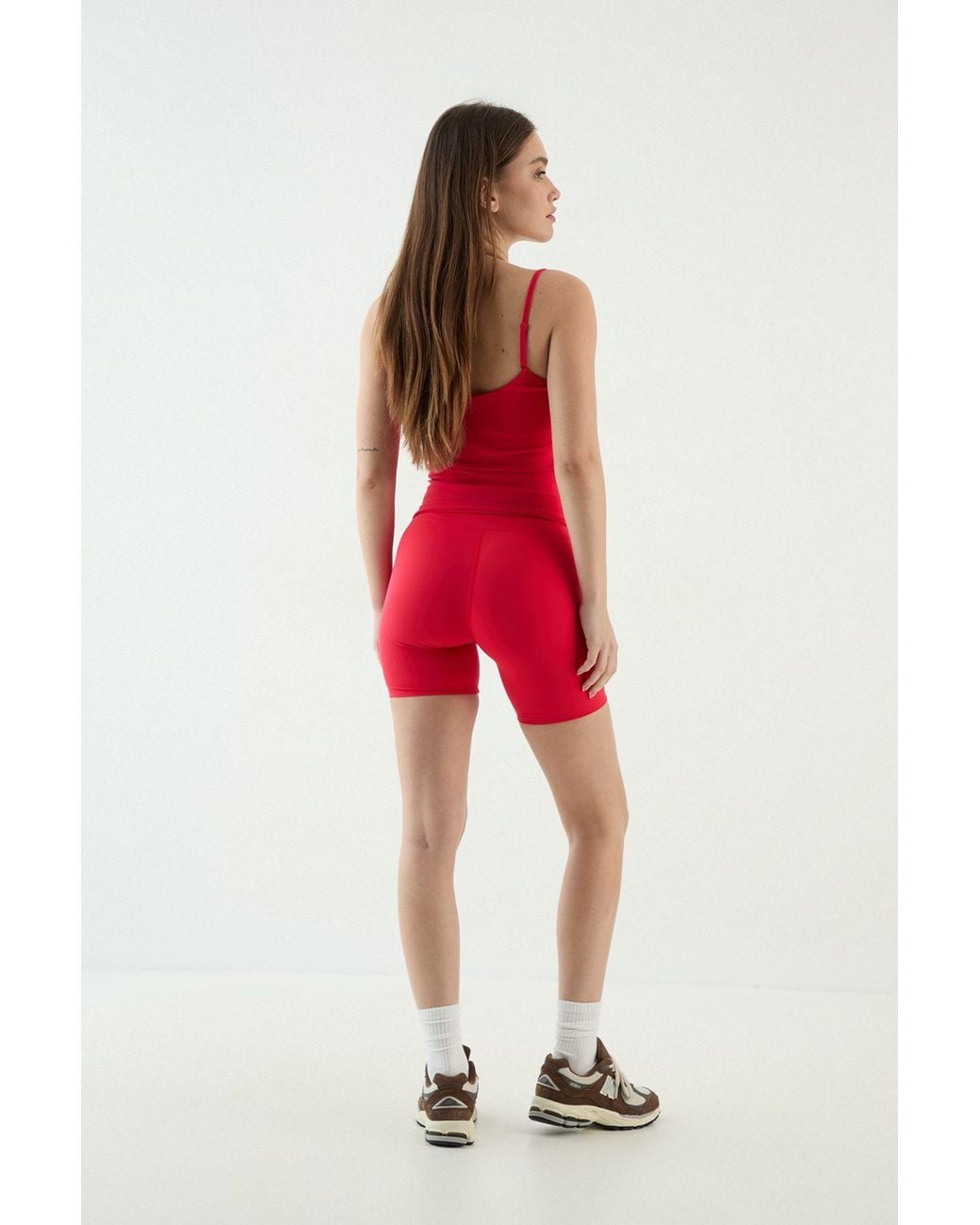 DSGN Studio Red Sculpt Contrast Internal Padded Vest Top