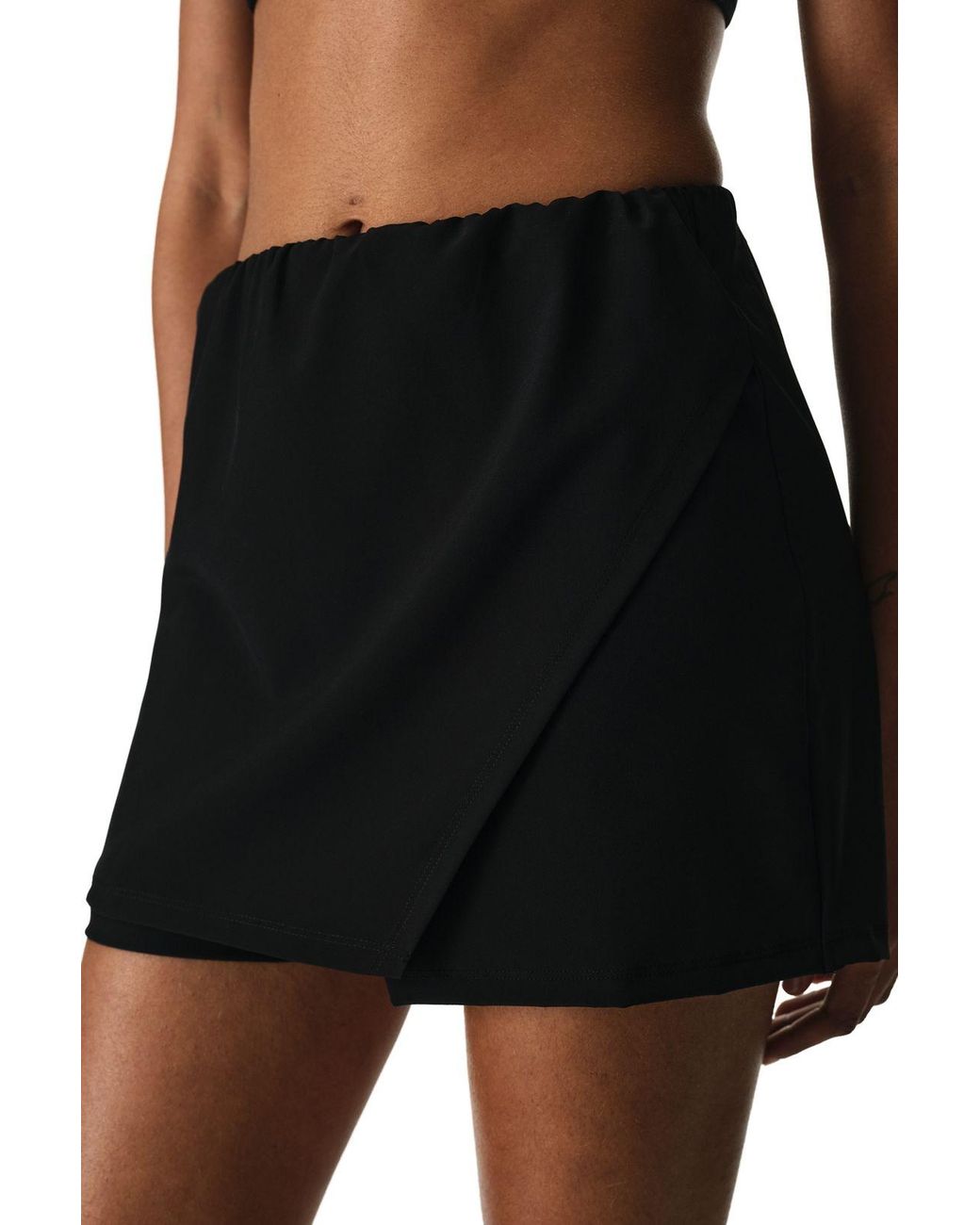 Penti Black Mid-Waist Swim Shorts