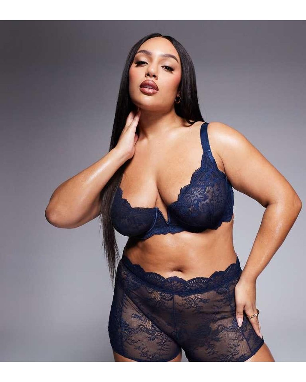 ASOS Blue Design Ashley Lace Underwired Bra