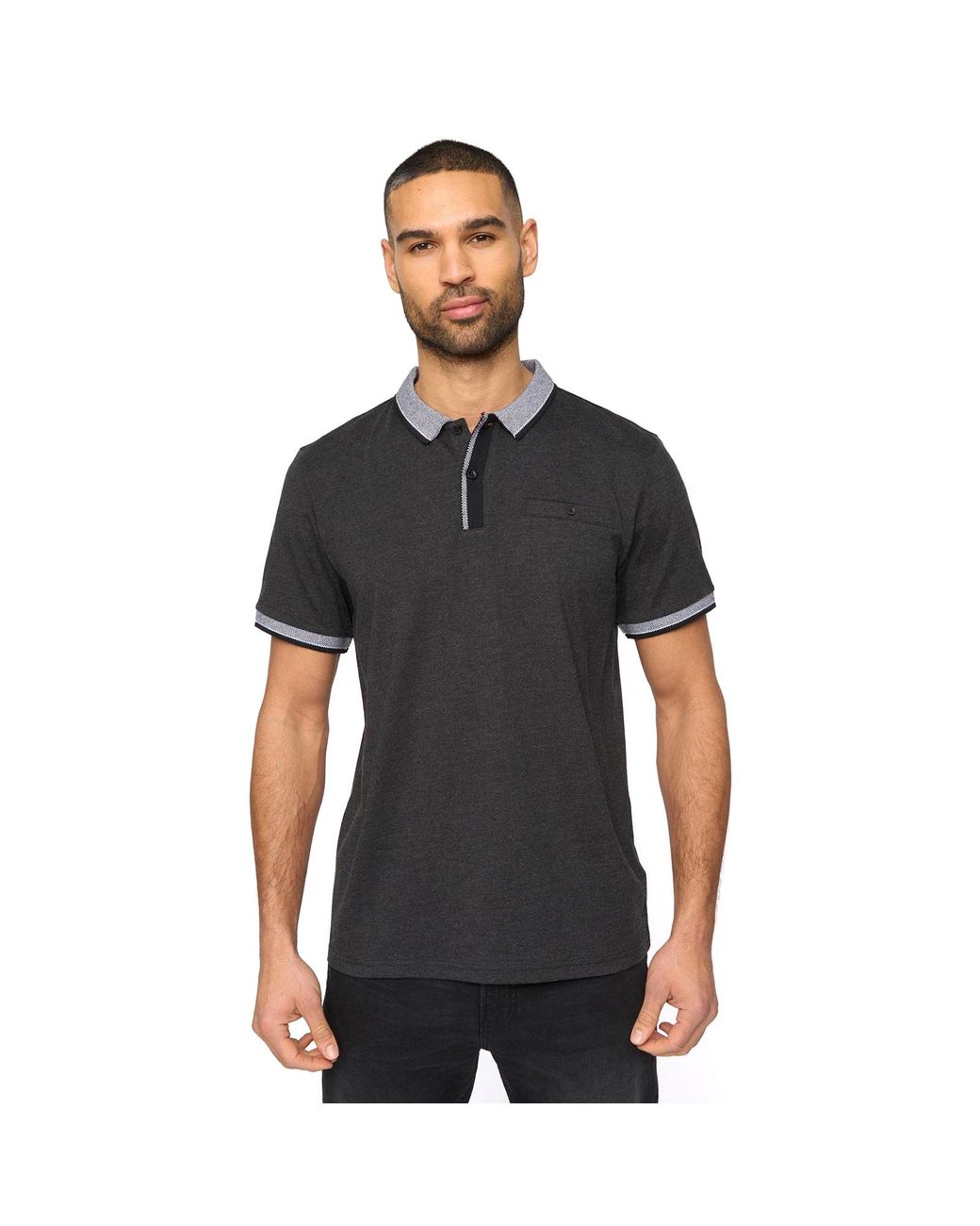 Bewley & Ritch Black Eastbrook Polo Shirt for men