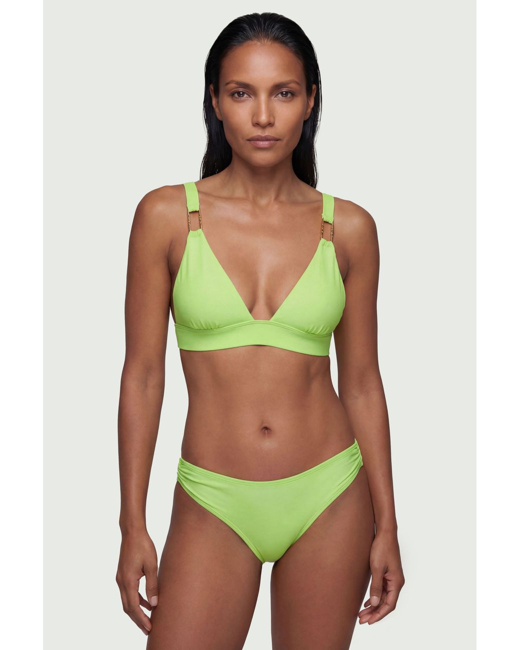 Karen Millen Green Trim Detail Bikini Bottoms