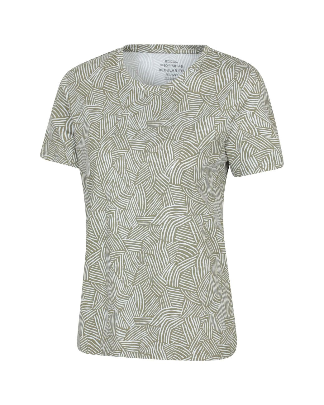 Mountain Warehouse Gray 'Printed' T-Shirt 100% Cotton Lightweight Breathable Casual Graphic Top