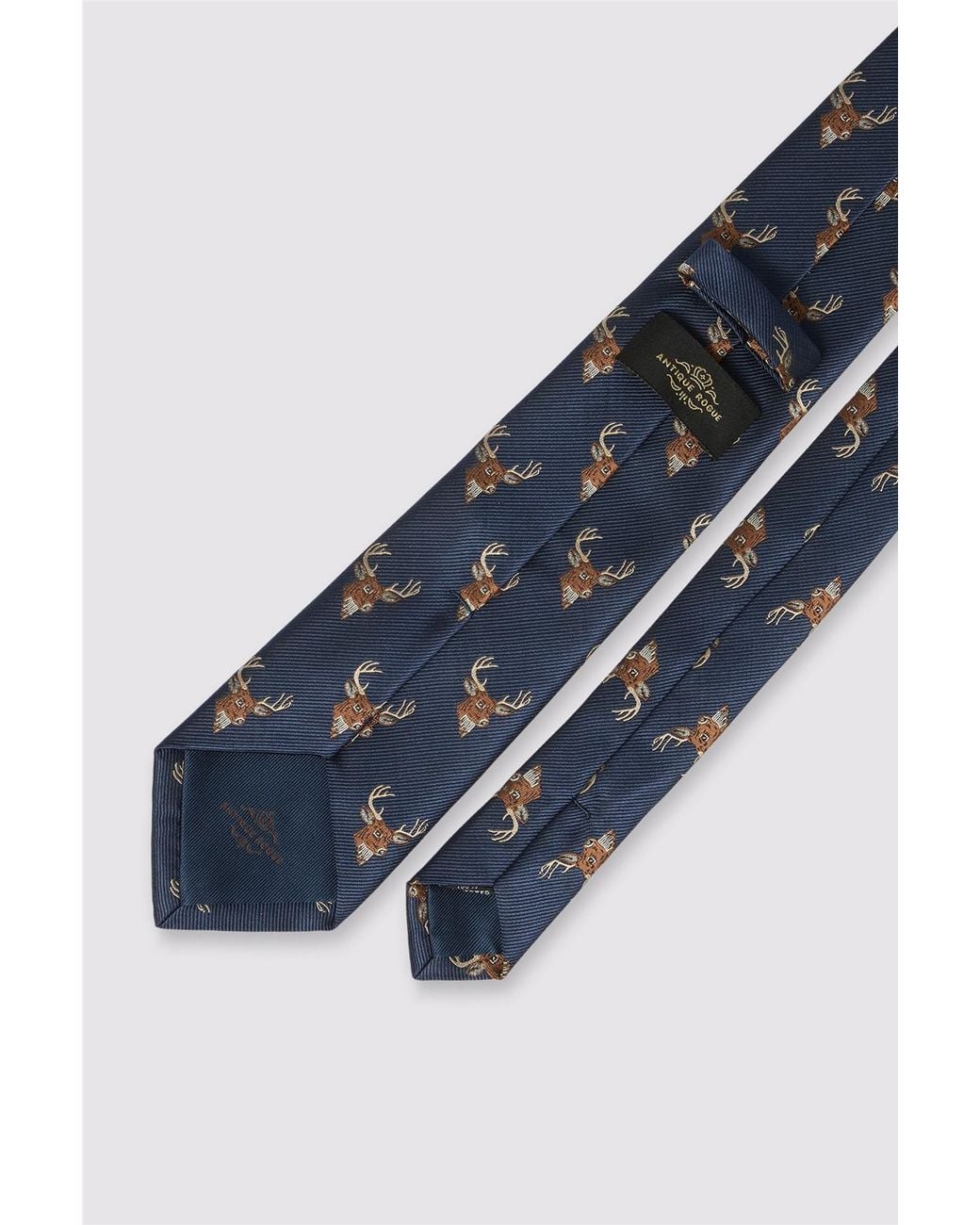 Antique Rogue Blue Patterned Tie for men
