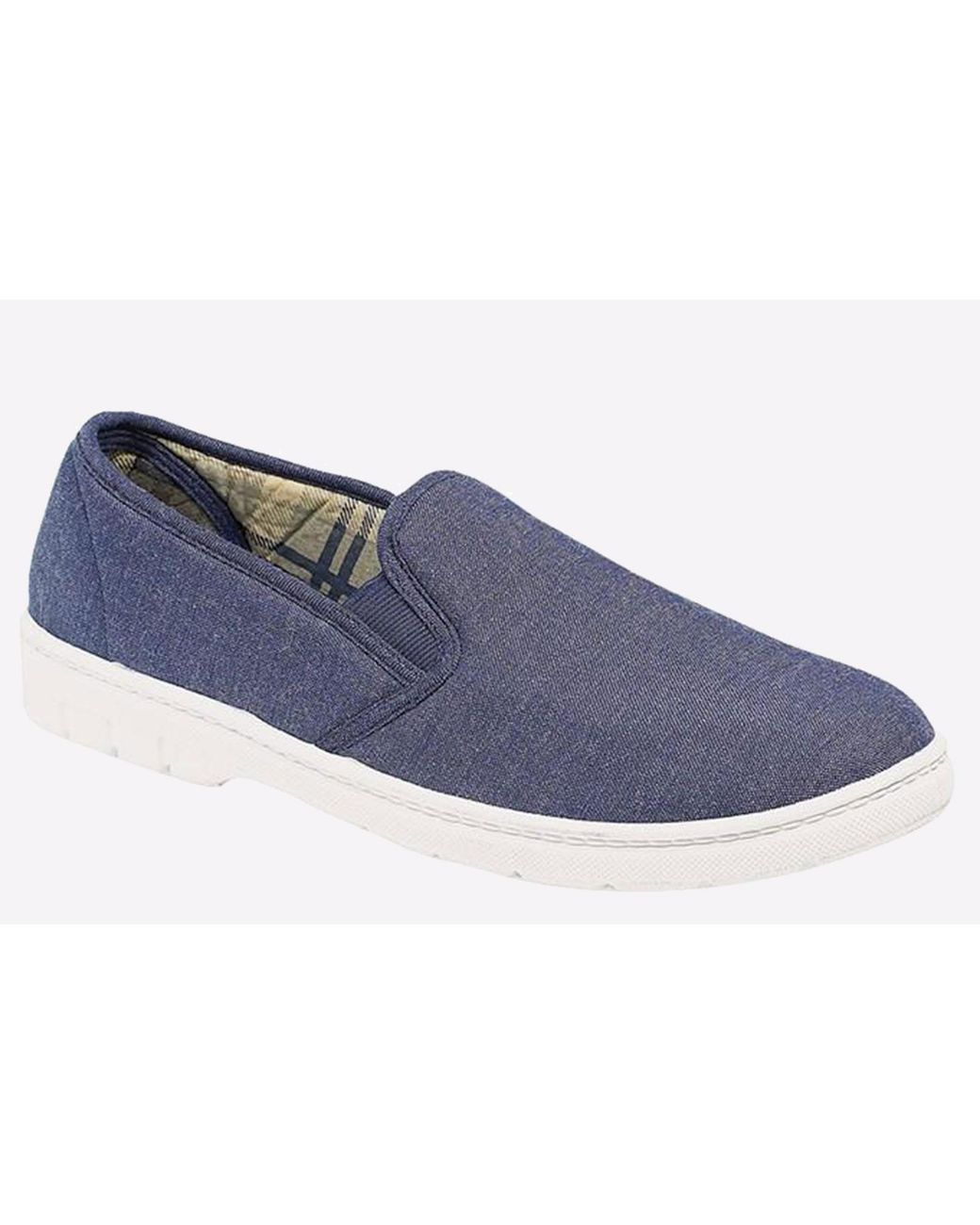 Scimitar Blue Barking Slip On Shoes for men
