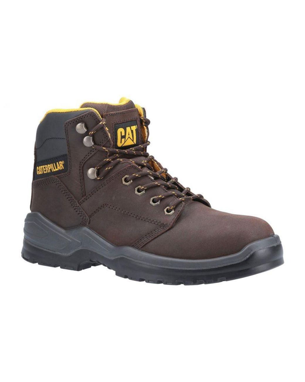 Caterpillar Safety Black Striver Lace Up Injected Boot for men