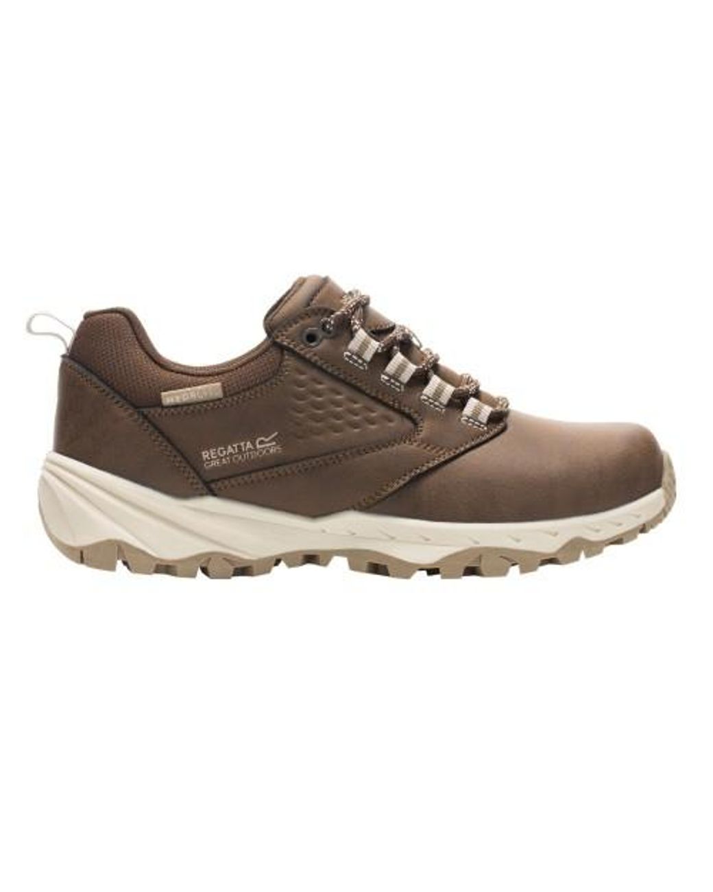Regatta Brown Ladies Amble Synthetic Leather Waterproof Walking Shoes /Warm)