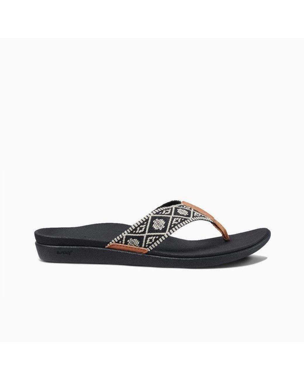Reef Black Spring Woven Sandal