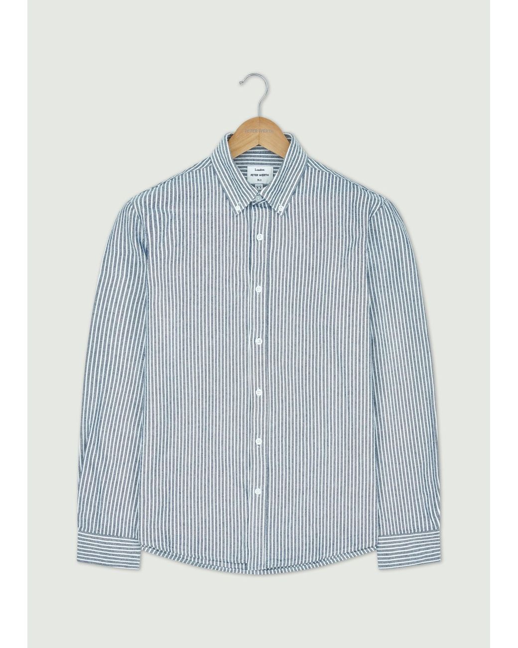 Peter Werth Blue Chateau Ls Shirt for men