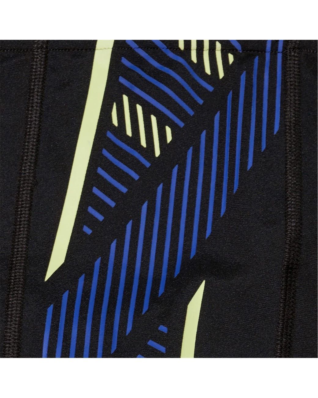 Speedo Black Tech Panel Aqua Short Stripe Swim Brief for men