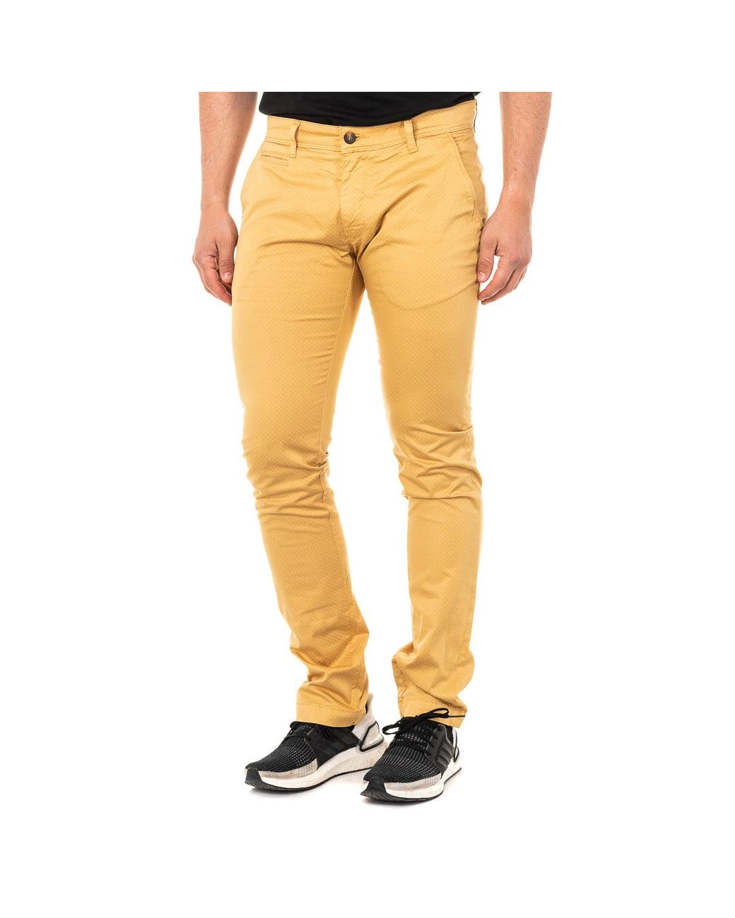 La Martina Yellow Lmt014 Chinese Cut Pants for men