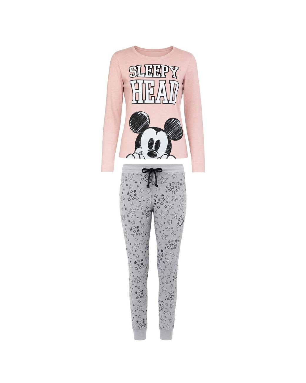 Disney Gray Mickey Nap Pyjama Set