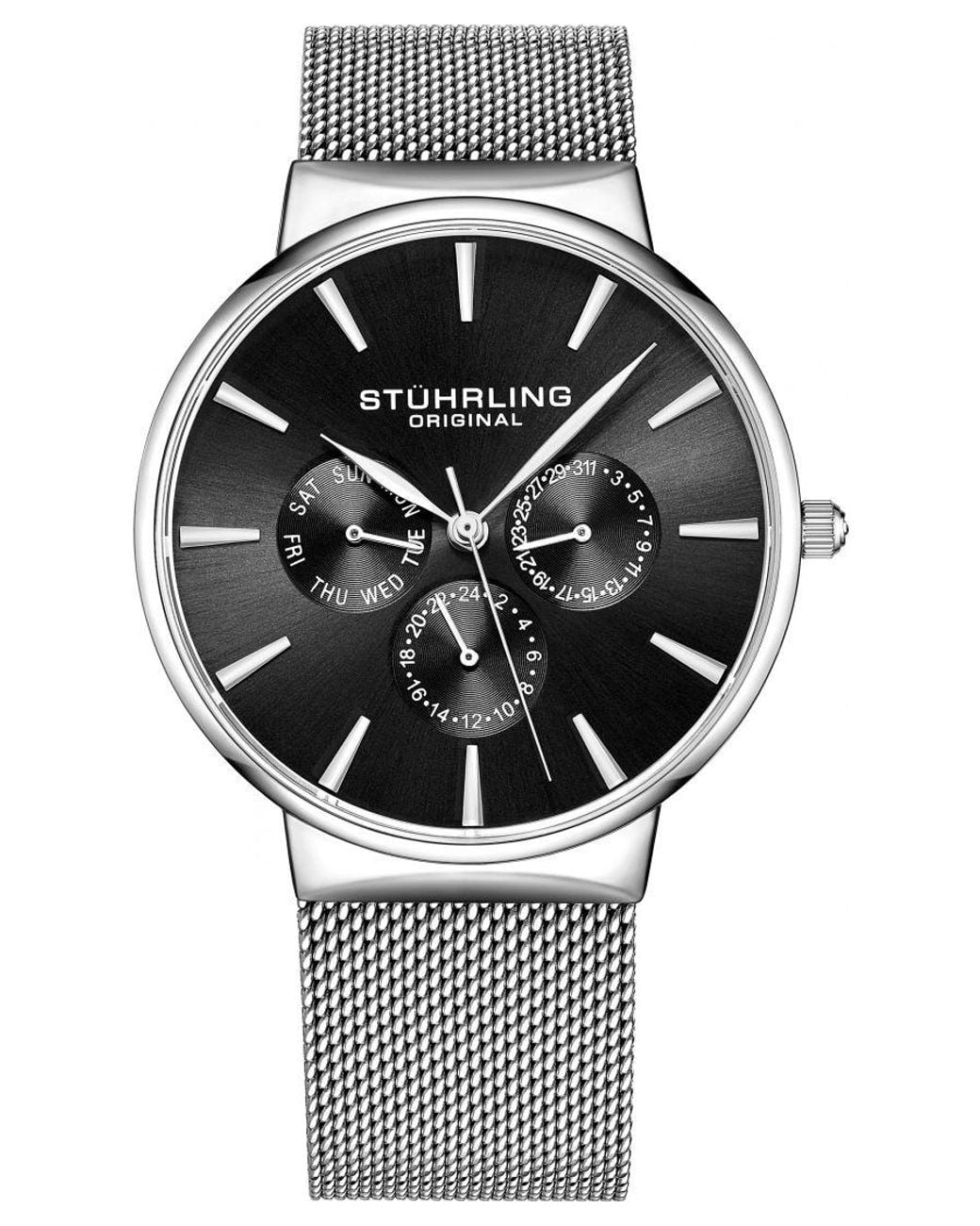 Stuhrling Gray And Monaco Quartz 39Mm for men