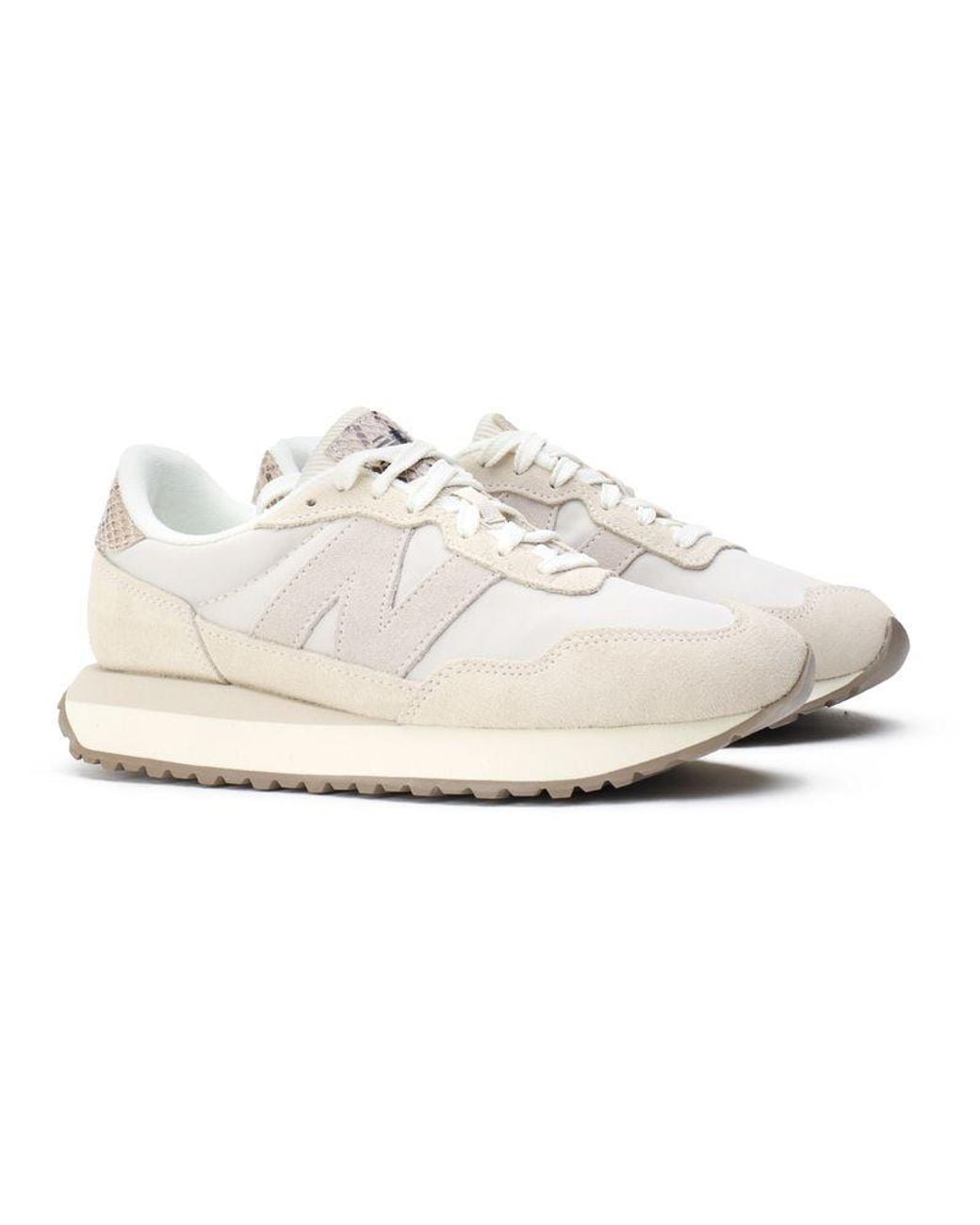 New Balance White 237 Trainers