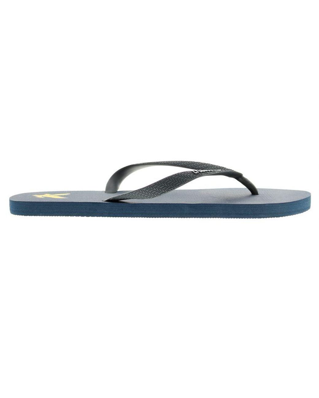 Lyle & Scott Black Flip Flop Flip-Flops Rubber for men
