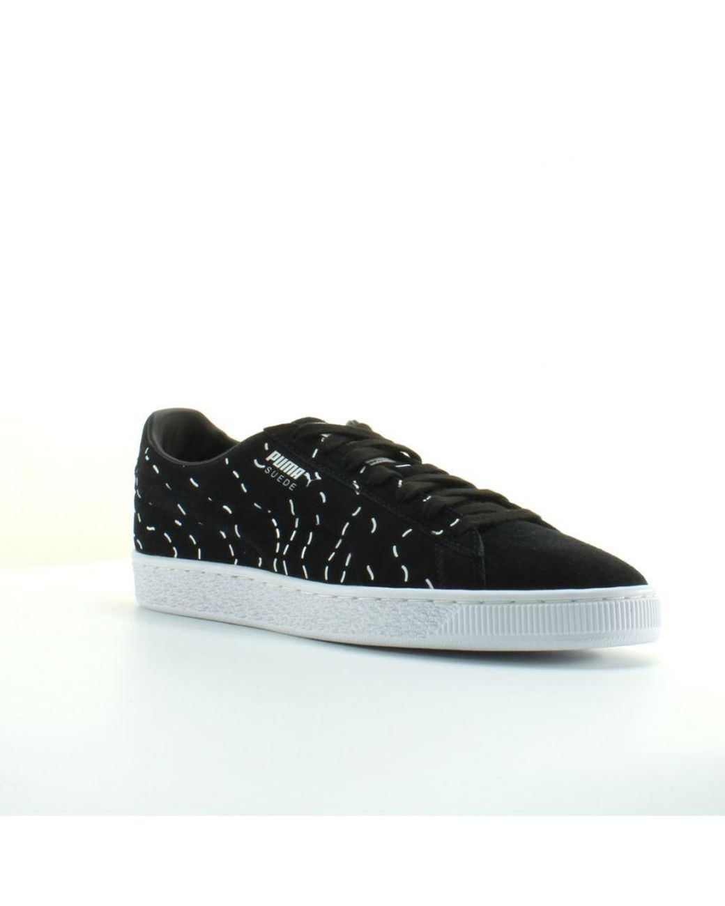 PUMA Suede X Shantell Martin Black Leather Lace Up Trainers 365893 01 for  Men | Lyst UK