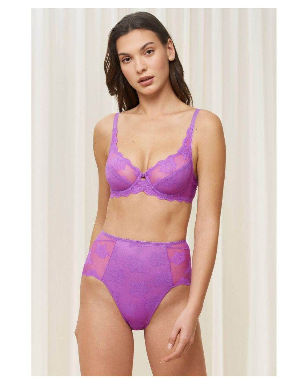 Triumph Purple Amourette 300 Summer High Apex Bra