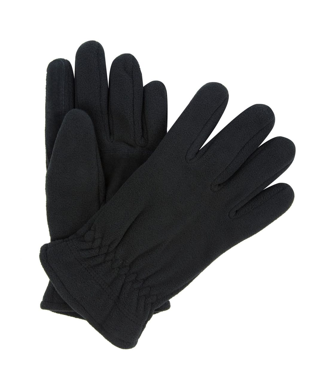 Regatta Black Adults Thermal Outdoor Walking Winter Microfleece Gloves for men