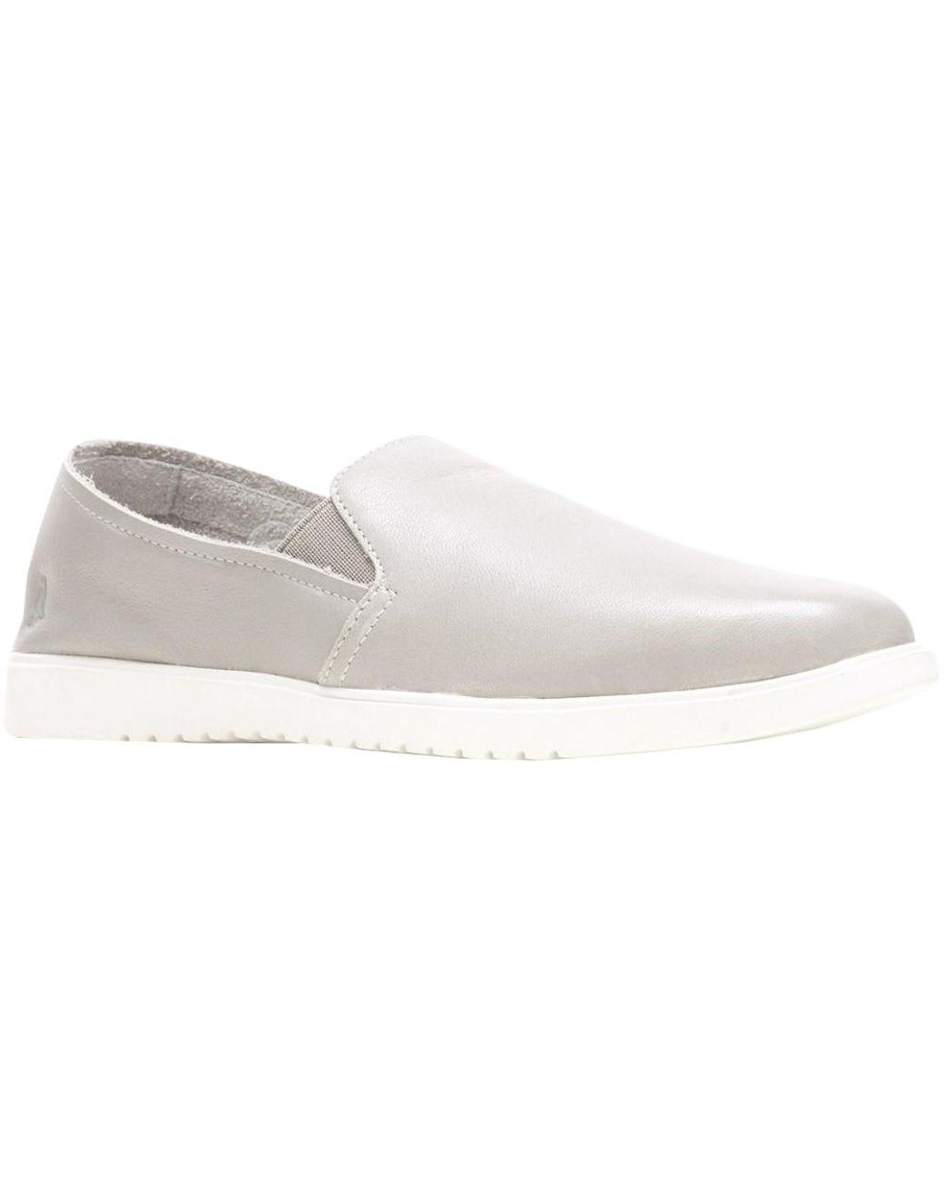 Hush Puppies White Ladies Everyday Leather Shoes