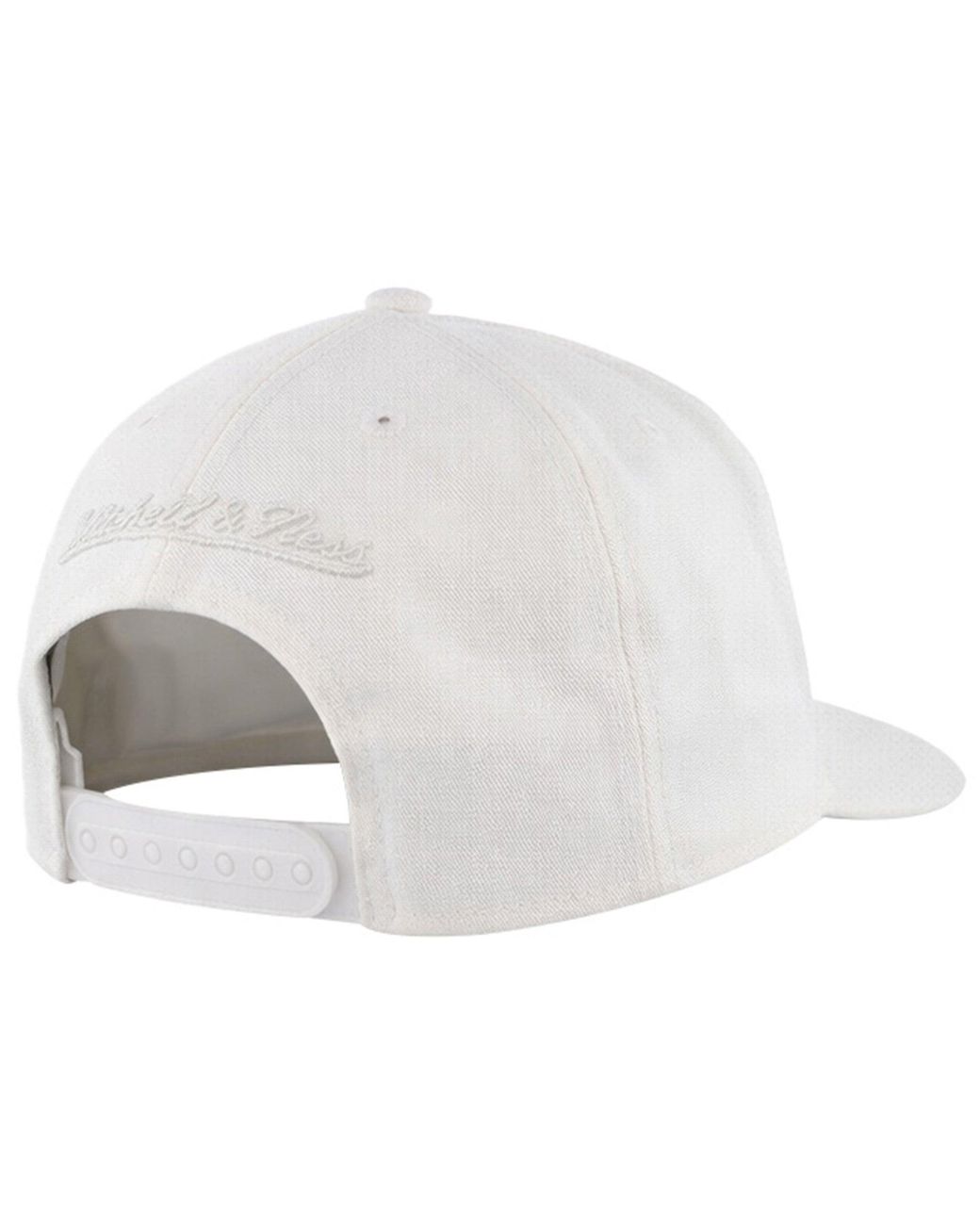 Mitchell & Ness White Interlocked 110 Off Cap Cotton