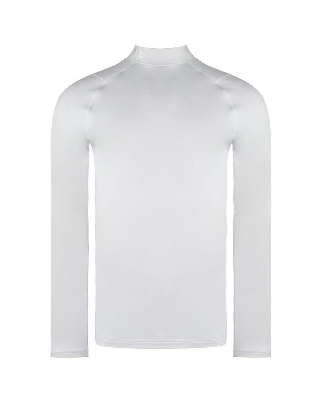 Under Armour White Coldgear Infrared Fitted Golf Mock Baselayer 1366269 100 for men