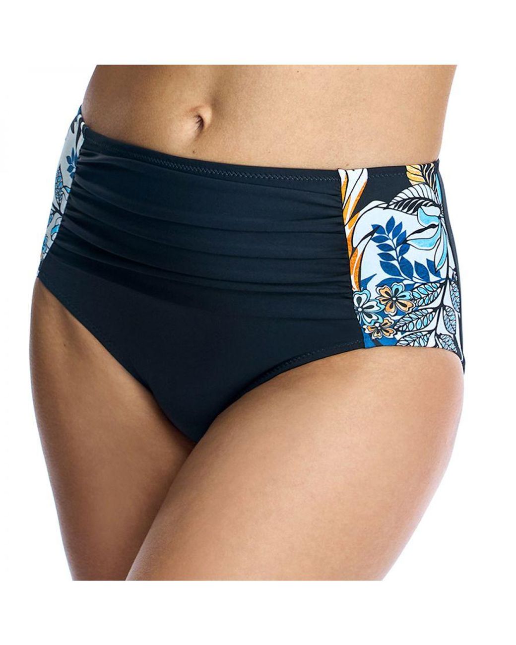 Ory Blue High-Waisted Bikini Panties W240659