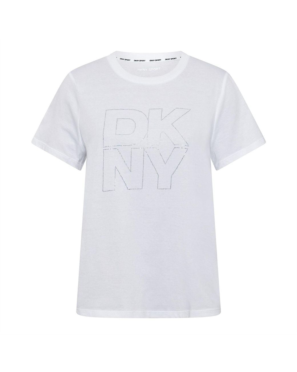 DKNY White Rhstn Lyrd Otln