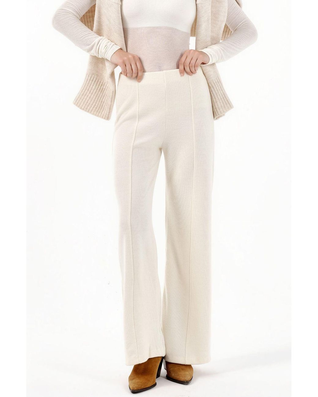Busem Natural Cotton-Blend Pants