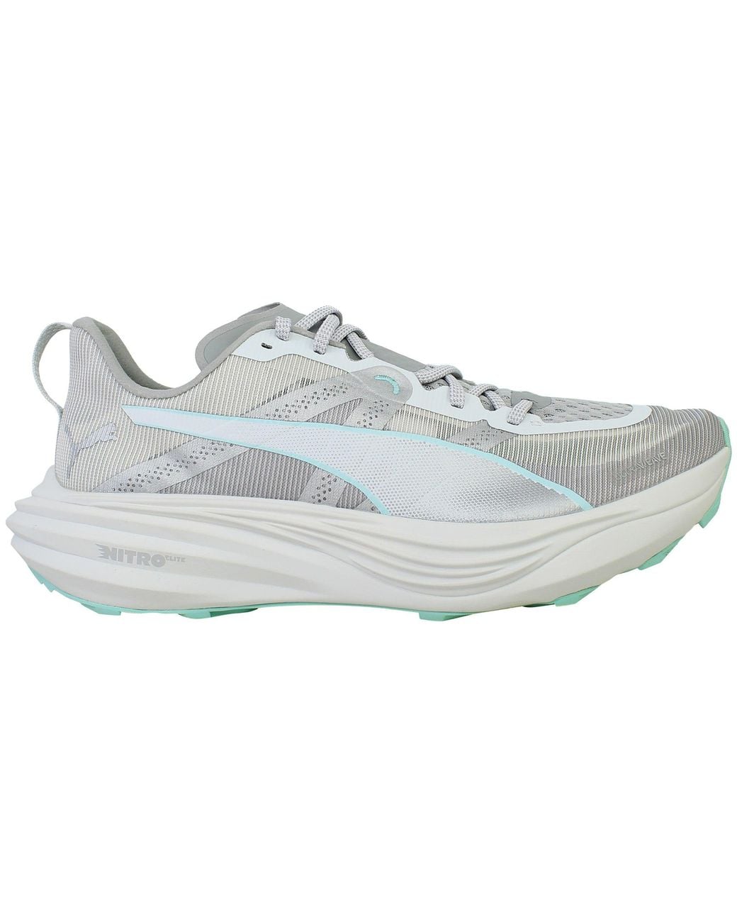 PUMA Gray Deviate Nitro Elite Trail Running Shoes