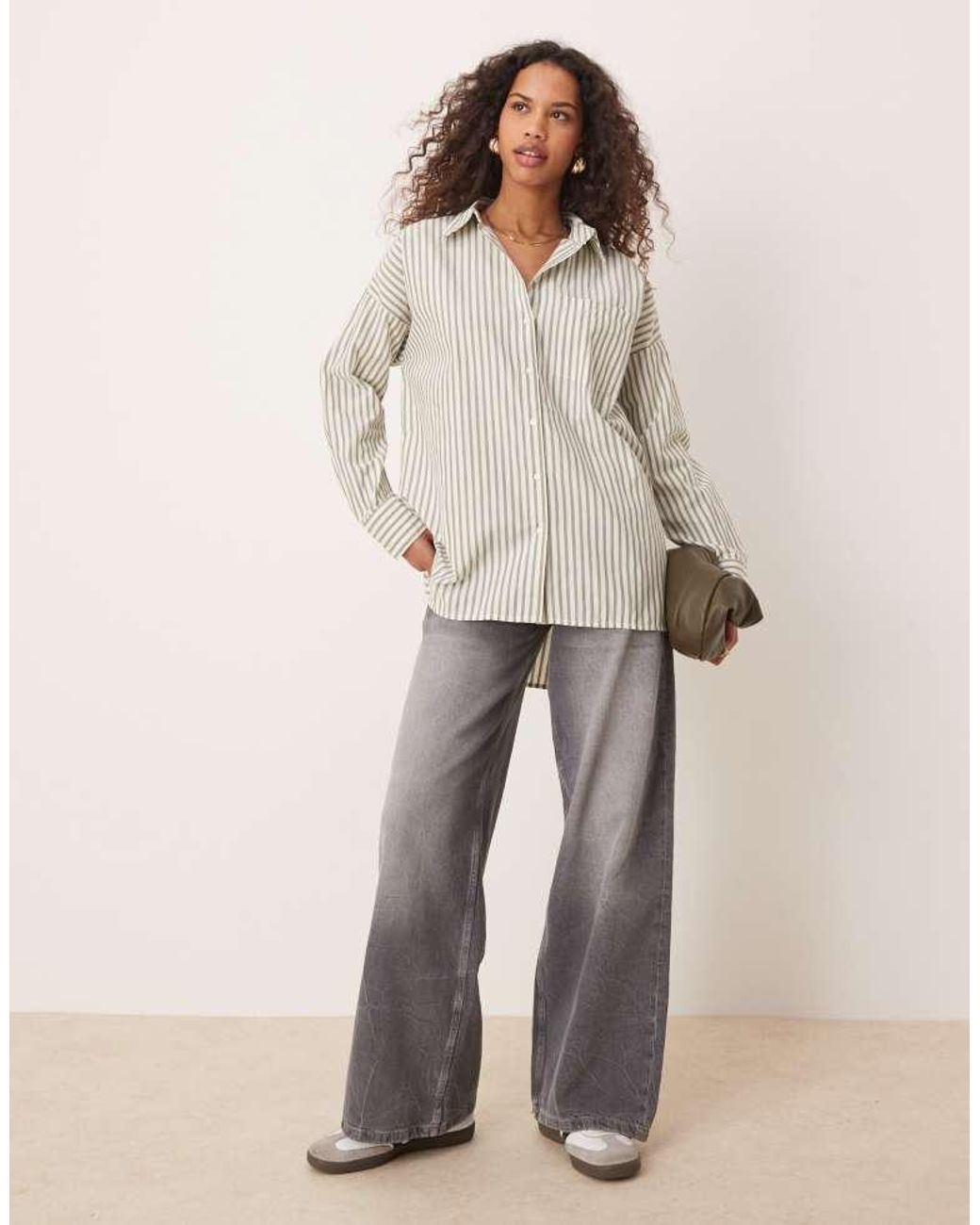 Vila Natural Oversized Boyfriend Fit Shirt