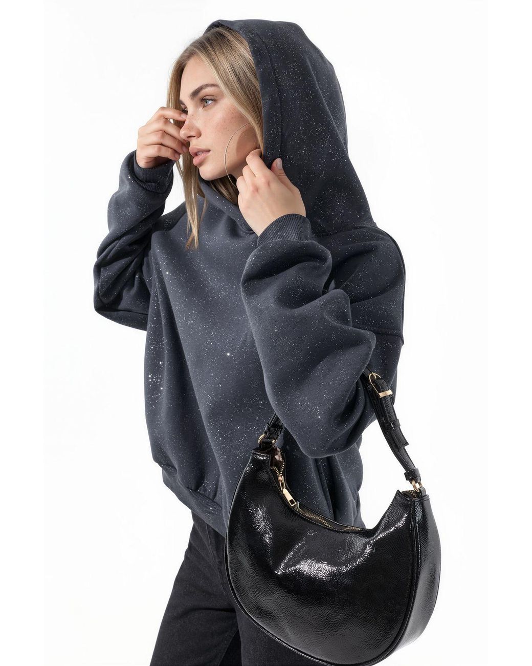 Busem Blue Cotton-Blend Sweatshirt