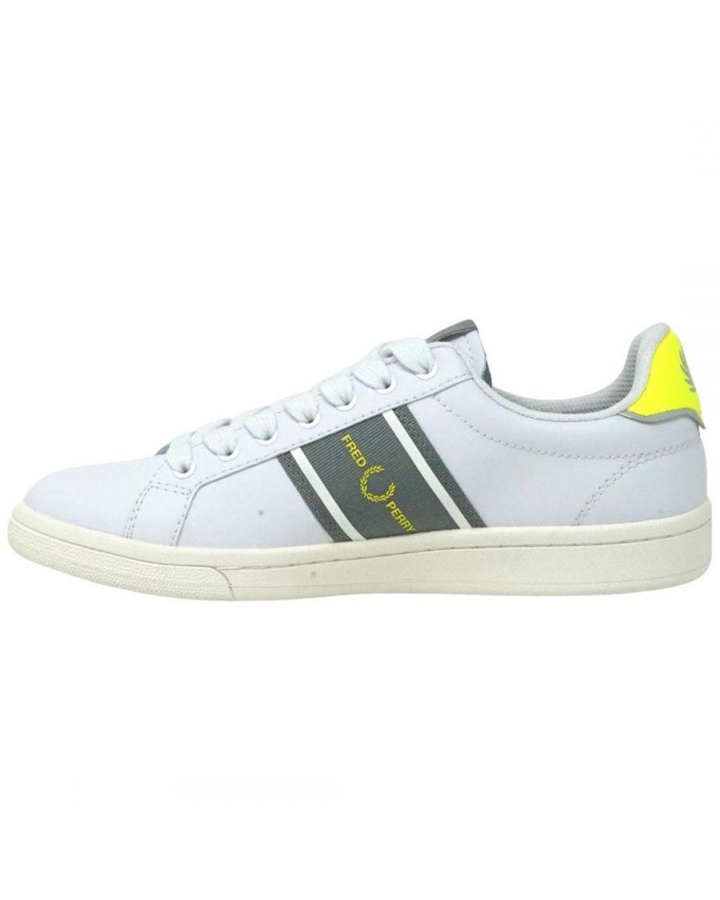 Fred Perry Blue B9280 134 B721 Leather Trainers for men