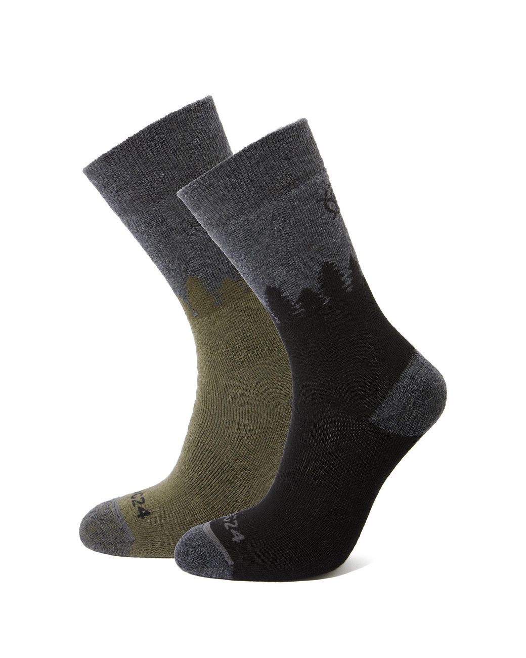 TOG24 Black Krems Trek Socks/Khaki