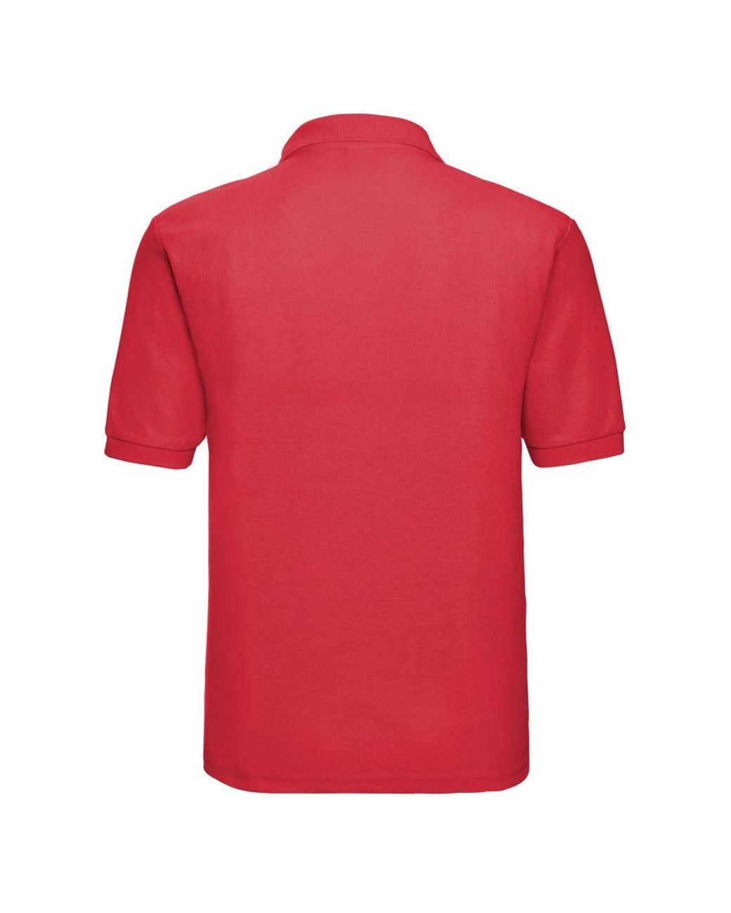 Russell Red Polycotton Pique Polo Shirt (Bright) for men