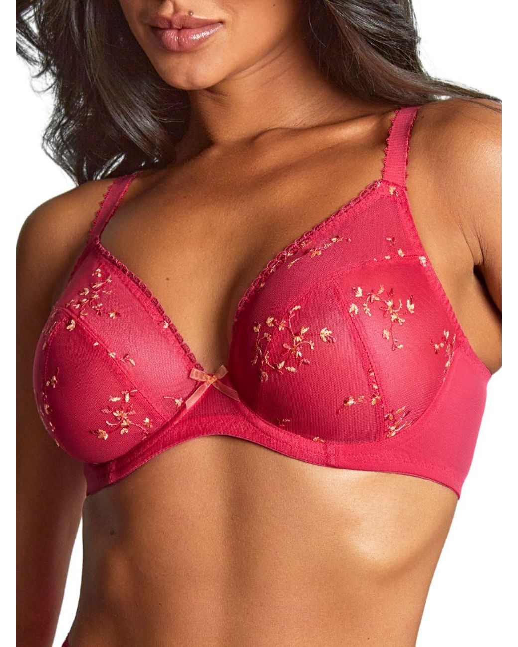 Panache Red Meadow Plunge Bra