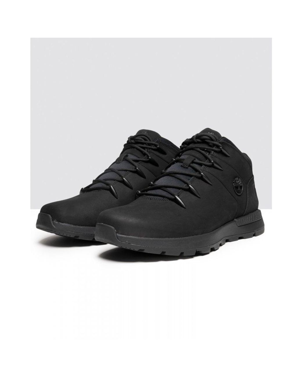 Timberland Black Sprint Trekker Mid Hiking Boot for men