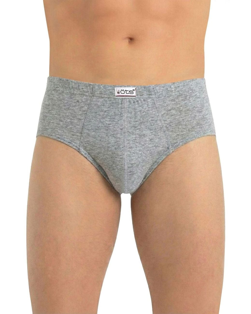 Öts Blue Cotton Briefs for men