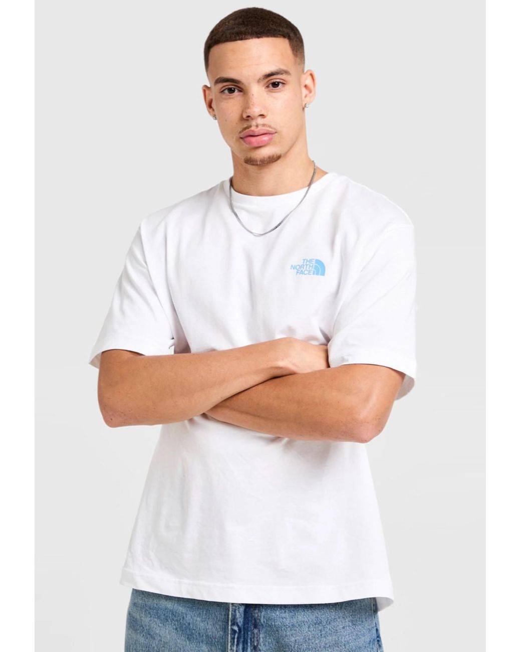 The North Face White Globe Reload Relaxed T Shirt for men