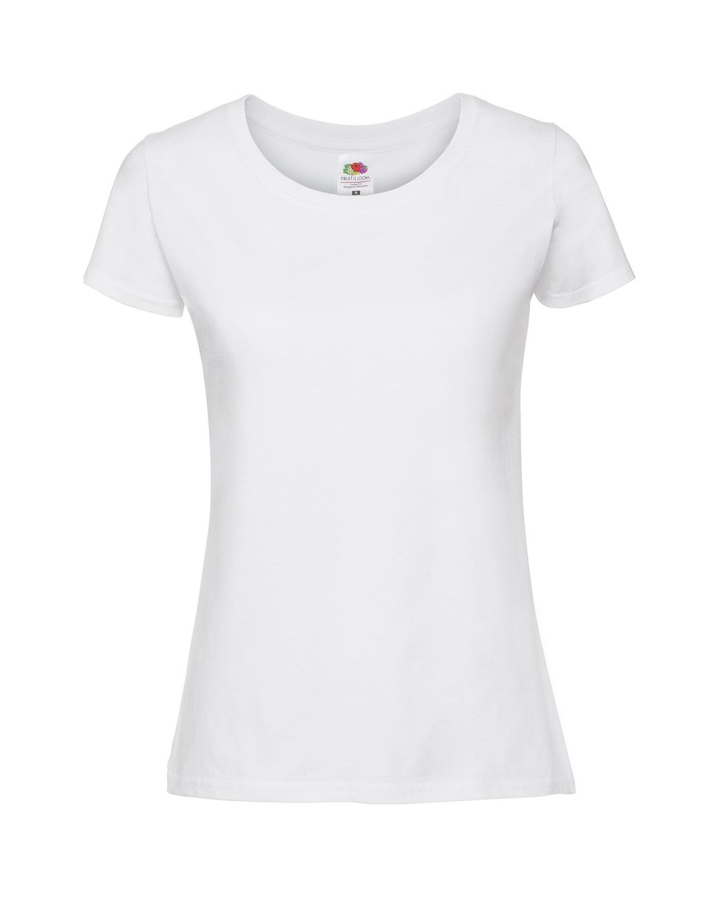 Fruit Of The Loom White Ladies Fit Ringspun Premium Tshirt