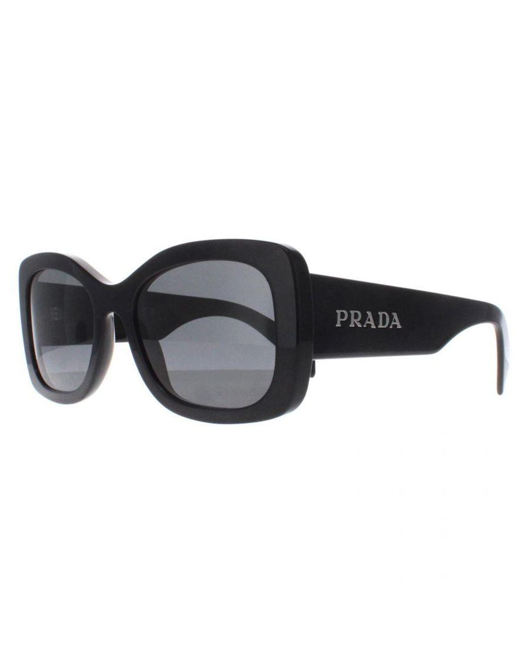 Prada Black Oval Dark Pra08S