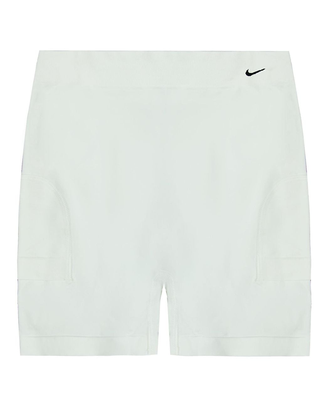Nike White Dri-Fit Seamless Shorts Training Runing Gym Bottoms 241080 102 Nylon