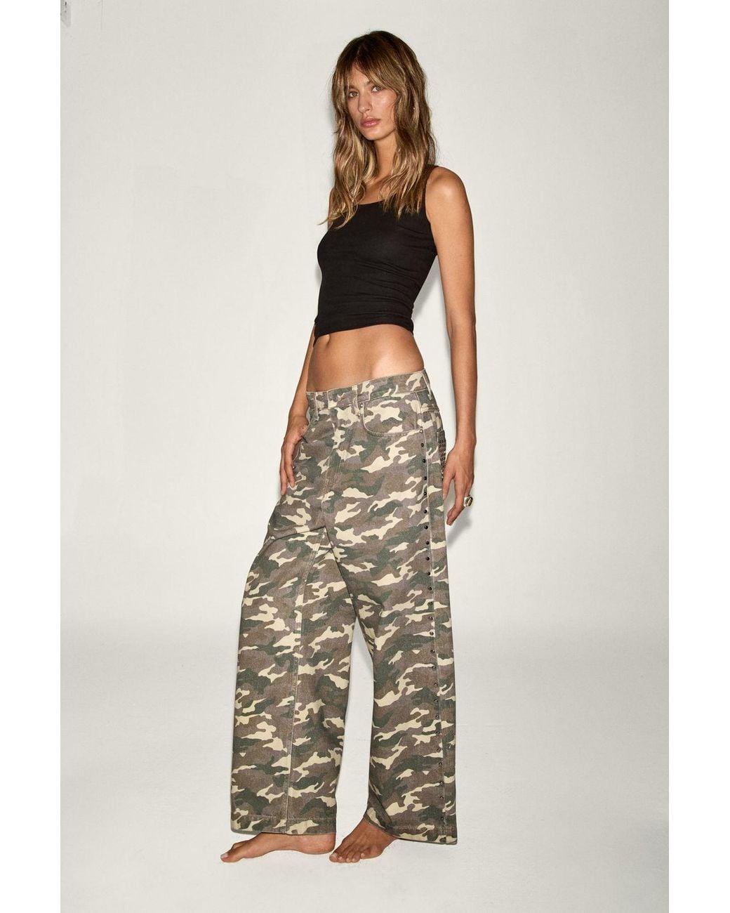 Grimelange Multicolor Straight-Leg Five-Pocket Jeans