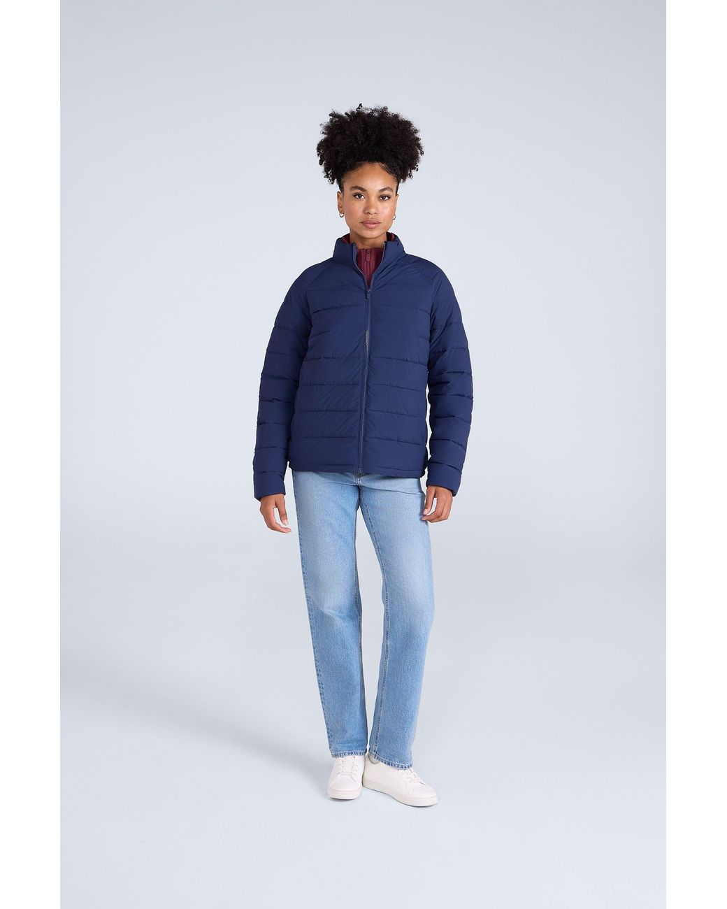 Mountain Warehouse Blue 'Light Cosi' Jacket With Front Pockets Casual Everyday Cosy Coat