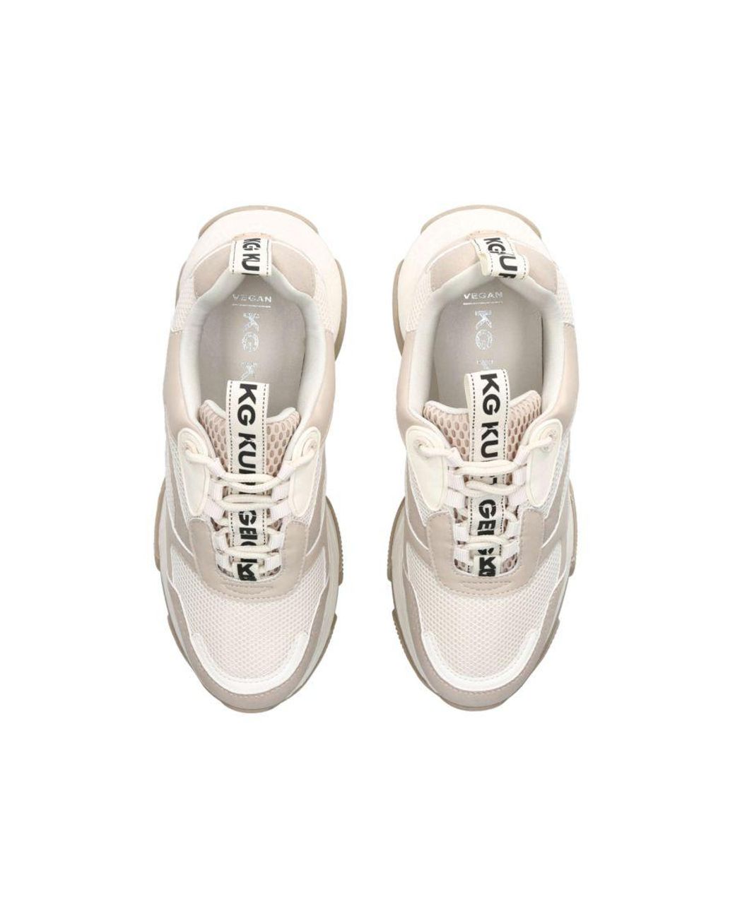 KG by Kurt Geiger White Lila Lace Up Sneakers