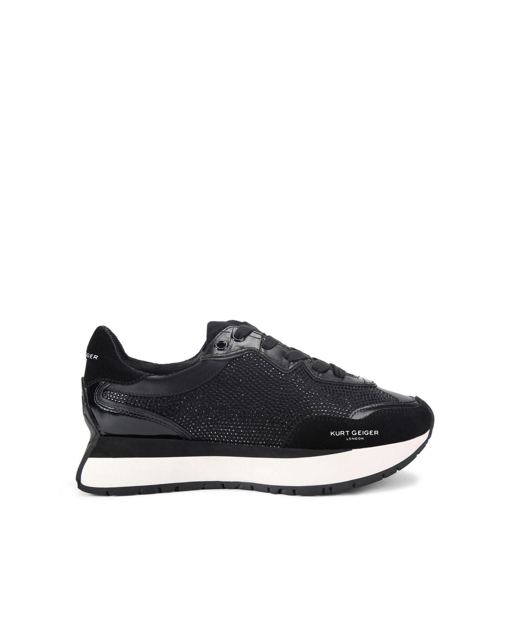 Kurt Geiger Black Kgl Nylon Quilt Trainer Sneakers