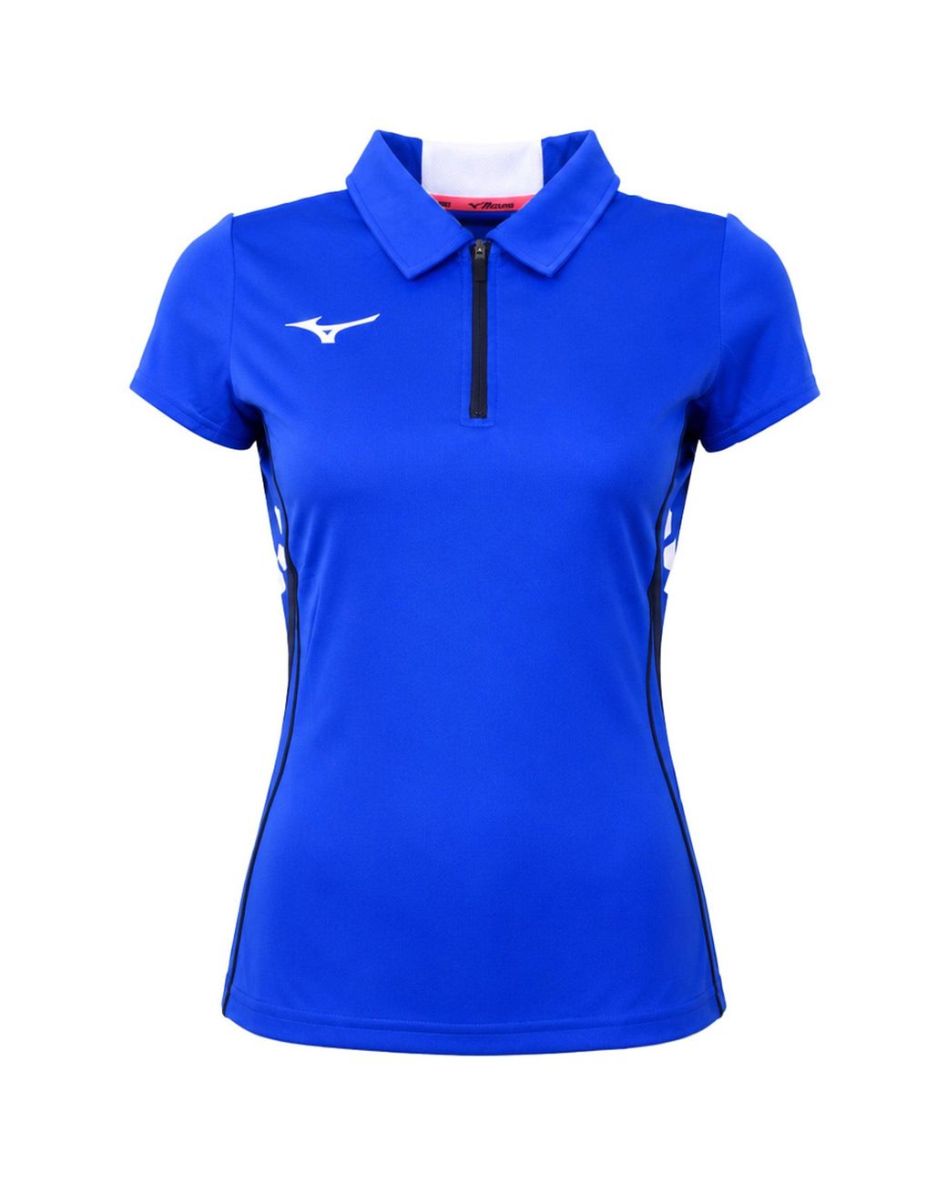 Mizuno Blue Wom Hex Rect Polo Shirt