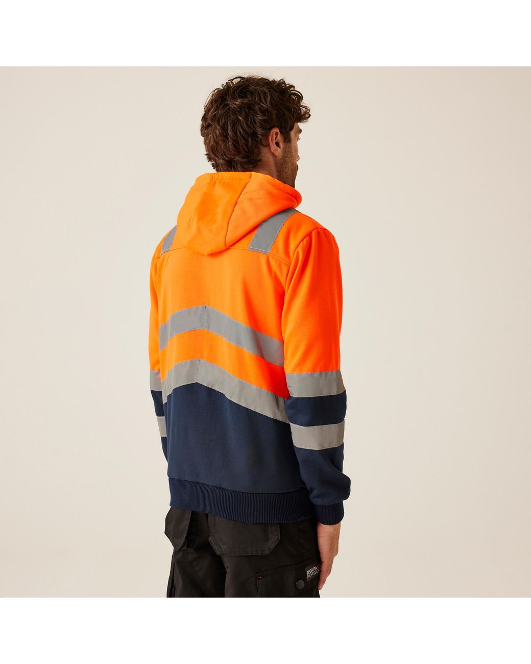 Regatta Orange Adults Hi Vis Pro Full Zip Hoodie for men