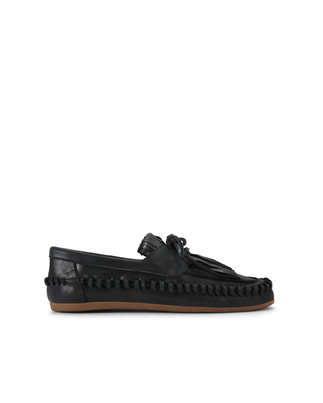 Steve Madden Black Leather Samual Loafers