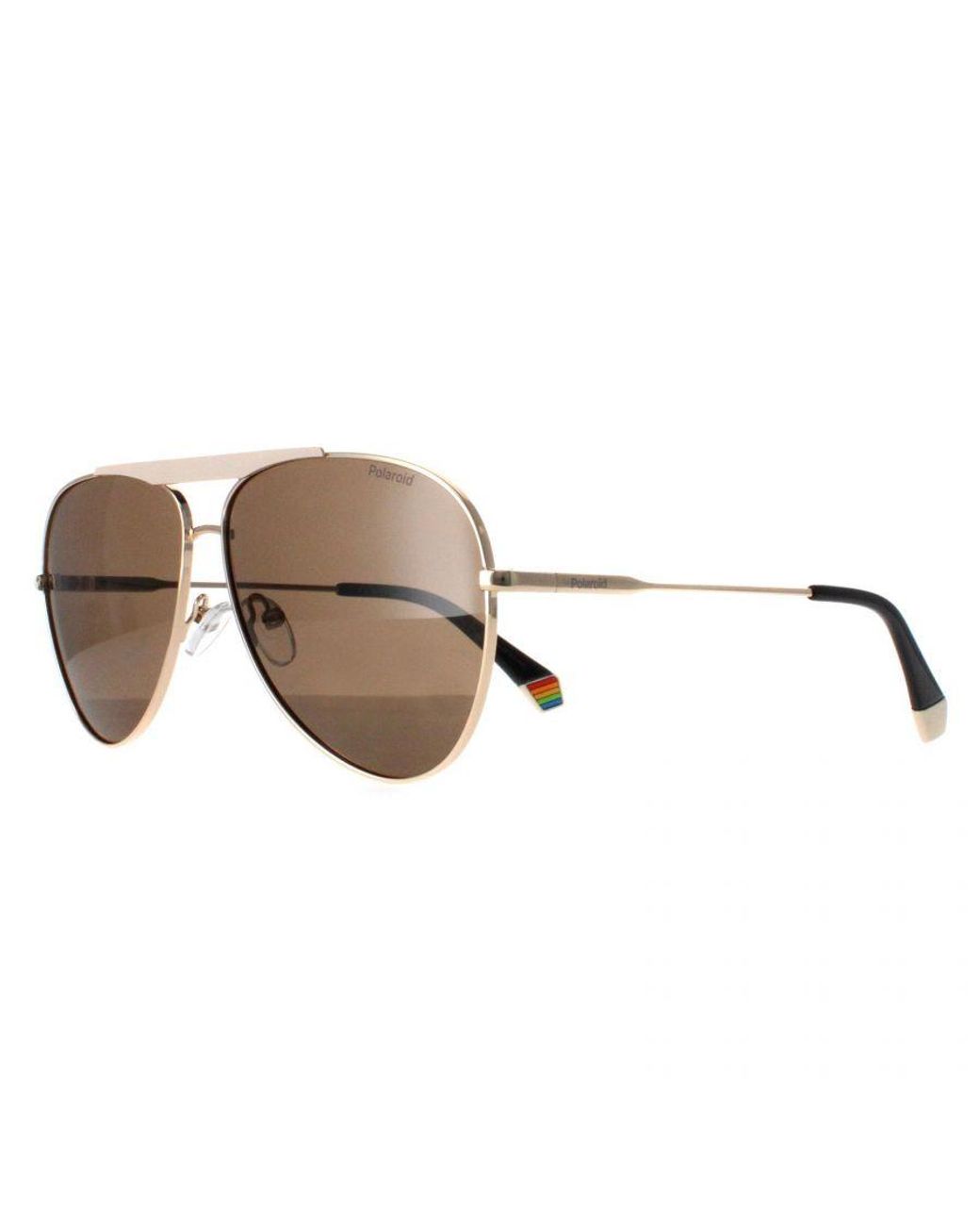 Polaroid Brown Aviator Ivory Bronze Polarized Pld 6200/S/X Metal