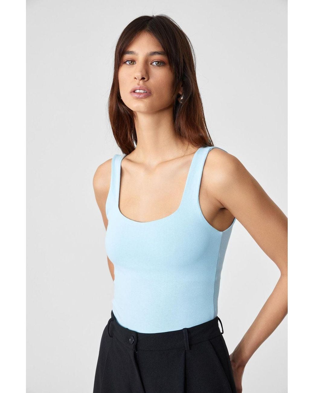 Grimelange White Regular Fit Pull-On Blouse